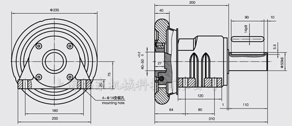 軸座安全卡盤STO/STW50圖紙