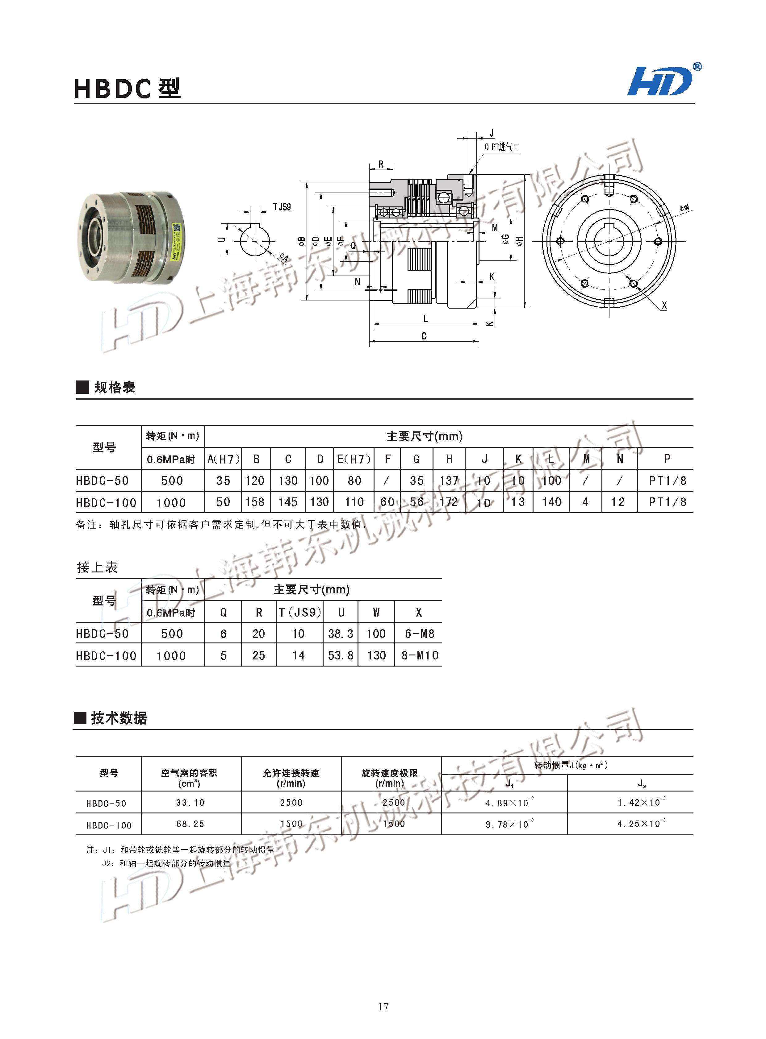 氣動多片式離合器