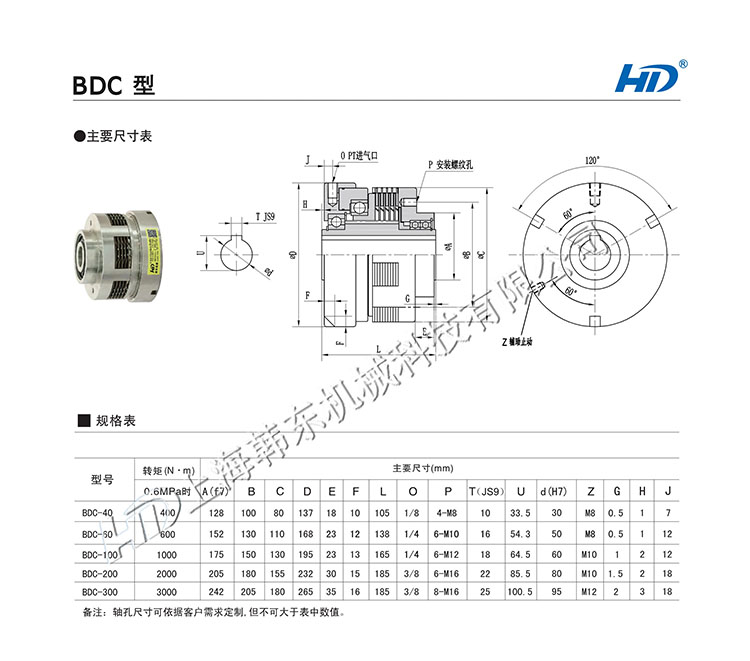 氣動多片離合器